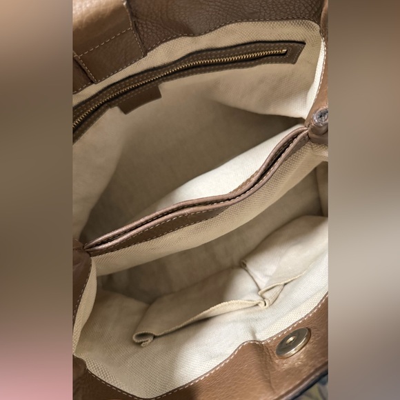 Gucci Flora Canvas Bamboo Shopper Tote 2-Way Crossbody - Picture 8 of 11